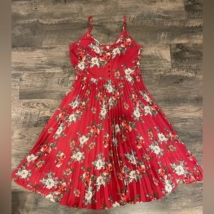 Xhilaration Pleated Midi Dress